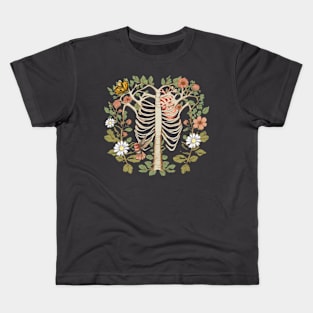 Cottagecore Ribcage Kids T-Shirt